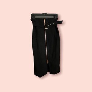 Ted Baker KAARA high waisted Top Stitch Detail Pencil Skirt .